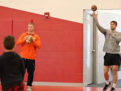 Big Ten football players Laughery, Freehill among instructors at GCMS football camp