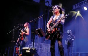Country music star Gretchen Wilson performs as the headliner for the Ford County Fair’s annual concert at the fairgrounds in Melvin on Friday, June 27. Wilson is known for her hit “Redneck Woman” and her successful album “Here for the Party.” Natalie Barnett/For the Ford County Chronicle