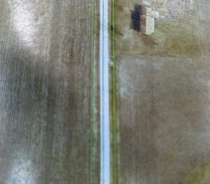 This aerial image shows Ford County Road 200 North east of Paxton where the Bowen/Grider Farm is located. Courtesy of Ron Hilligoss
