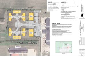 Preliminary plans for a residential development near Gibson City-Melvin-Sibley Middle School and the Villas of Holly Brook assisted-living center in Gibson City. Courtesy of the City of Gibson