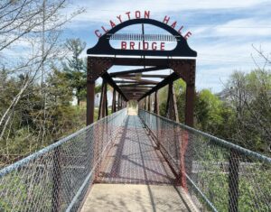 The Clayton Hale Bridge over the Canadian National Railroad tracks in downtown Paxton is closed to the public until further notice. Before it can reopen, structural repairs need to be made to the bridge’s approaches, as suggested following an inspection by the Illinois Department of Transportation. Will Brumleve/Ford County Chronicle