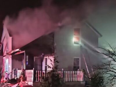 In Elliott, family of three loses home but unhurt